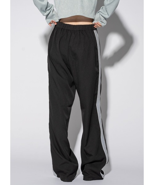 「Adoon plain」 パンツ LARGE チャコールグレー レディース_画像2