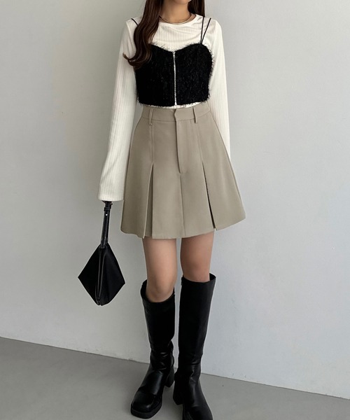 「callautia」 キュロット LARGE ダークブラウン レディース_画像9