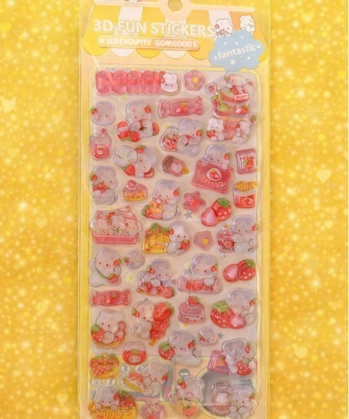 FLANEEK. ステッカー ぷっくりうさちゃんシール : ZOZOTOWN Yahoo!店