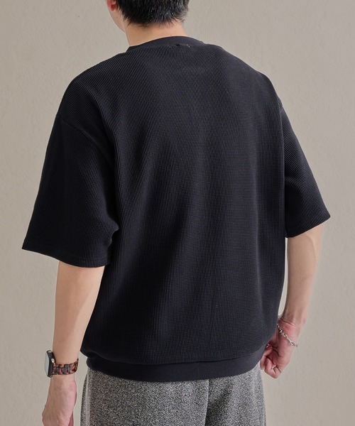 epnok tシャツ ワッフルヘンリーネック半袖Tee メンズ レディース