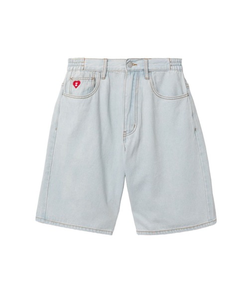 【EASY NO EASY】デニムハーフパンツ　サイズ2 APEE ハーフパンツ ジーンズ デニム デニムパンツ 短パン DENIM SHORTS