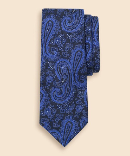 【未使用品】 ブルックスブラザーズ ネクタイ ペイズリー柄 ジャガード シルク BROOKS BROTHERS（ブルックスブラザーズ） ネクタイ シルク ラージ