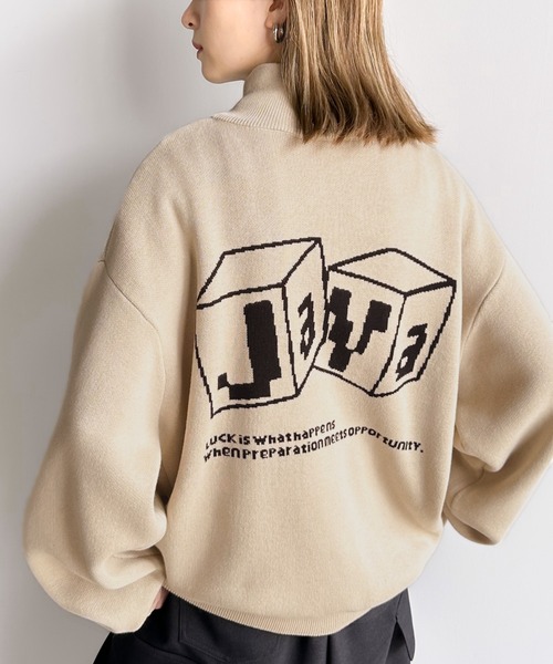 「Java」 スウェットカットソー LARGE グレー レディース_画像3