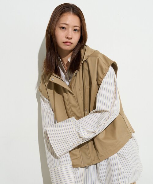 BーDAY STORE（ビーデイストア） ベスト ジレ 「B-DAY STORE」フード