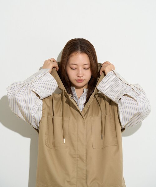 フード付きジレ BーDAY STORE（ビーデイストア） ベスト ジレ 「B-DAY STORE」フード