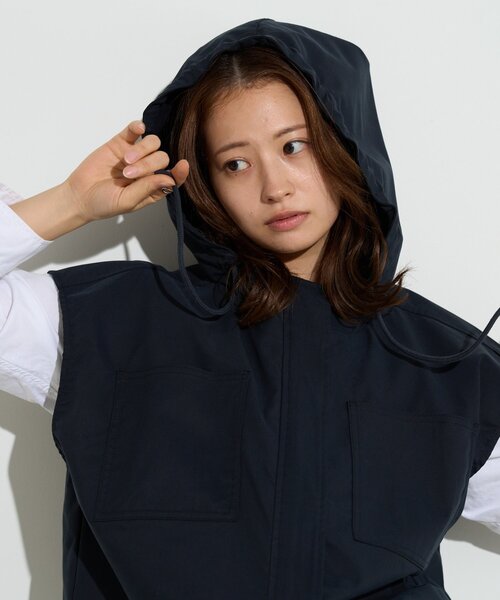 フード付きジレ BーDAY STORE（ビーデイストア） ベスト ジレ 「B-DAY STORE」フード