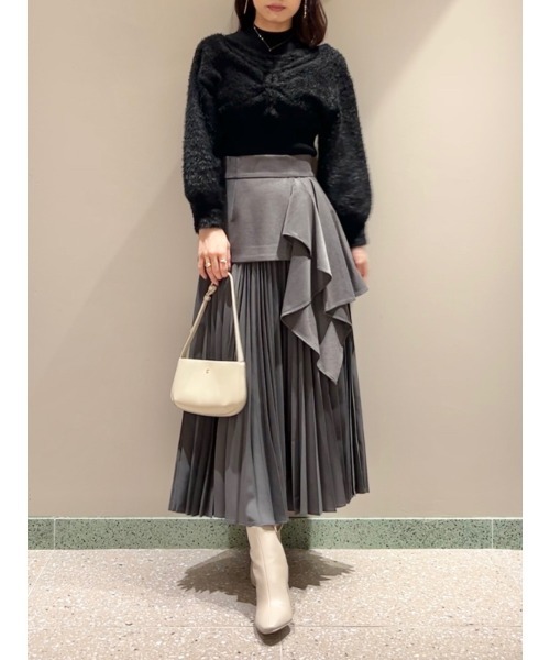 「SNIDEL」 ロングスカート 0 ブラウン レディースの画像