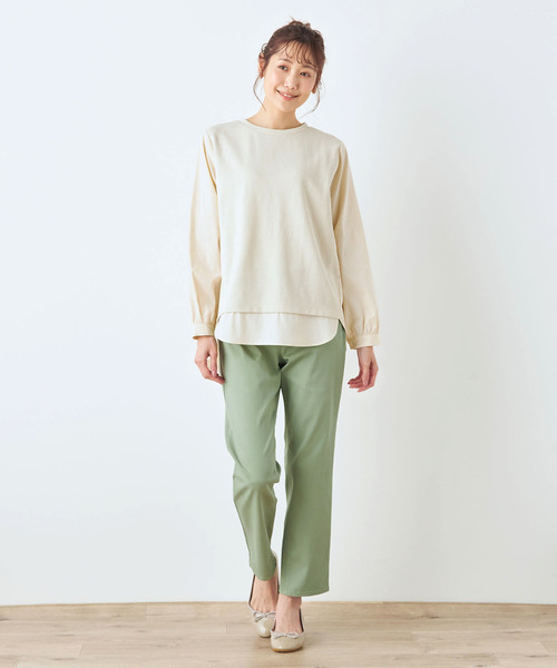 「DECOY SINCE 1981」 長袖ブラウス LL ネイビー レディース_画像8