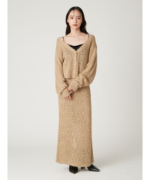 「FRAY I.D」 ニットスカート F ピンク レディースの画像