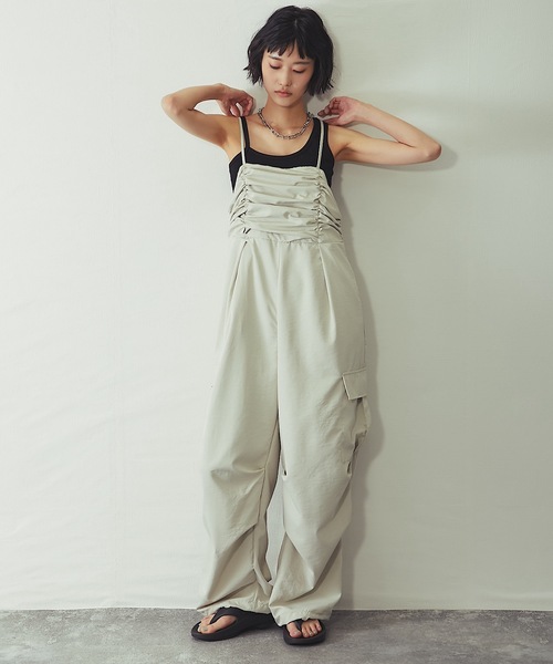 サロペット オーバーオール 「セットアップ対応」2wayワッシャー