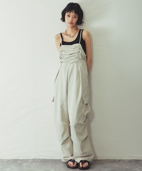 サロペット オーバーオール 「セットアップ対応」2wayワッシャー