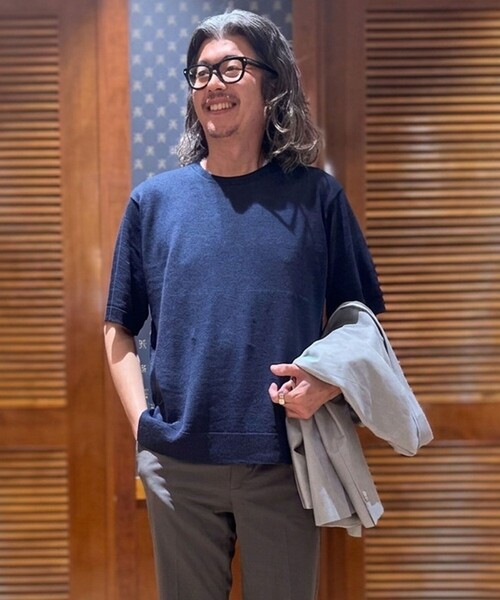 小柿平HUF サマーニット　パイソン BROOKS BROTHERS（ブルックスブラザーズ） サマーニット セーター