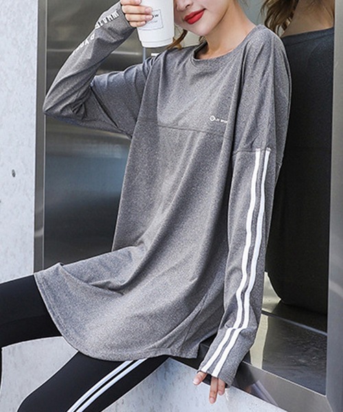 「HYSSHOP」 「daycloset」長袖カットソー X-LARGE パープル レディース_画像5