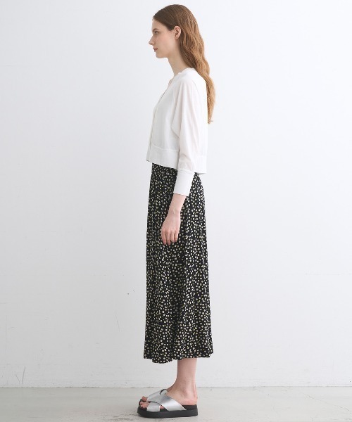 three dots（スリー ドッツ） カーディガン ジャージーコレット