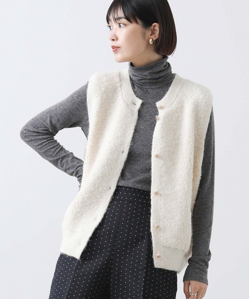 「Gready Brilliant」 ニットベスト 38 グレー レディース_画像6