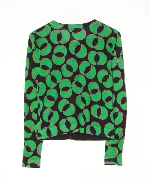 「DIANE von FURSTENBERG」 ニットカーディガン S グリーン レディース_画像2