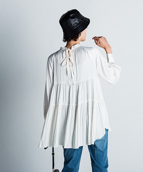「MAYSON GREY」 長袖ブラウス M オフホワイト レディース_画像5