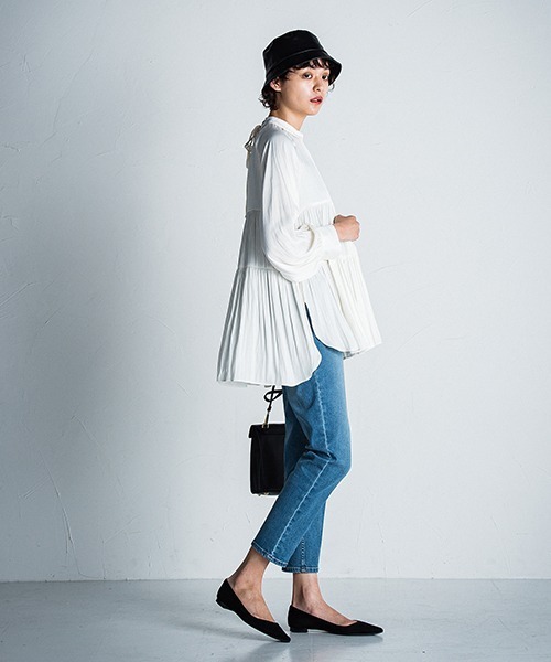 「MAYSON GREY」 長袖ブラウス M オフホワイト レディース_画像7