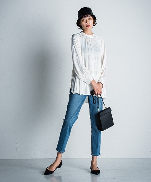 「MAYSON GREY」 長袖ブラウス M オフホワイト レディース_画像8