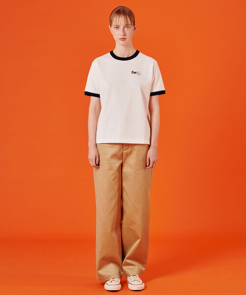 「FARAH」 半袖Tシャツ S ブルー系その他 レディース_画像2