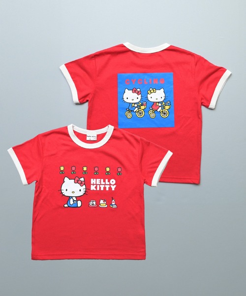 sanrio（サンリオ） tシャツ 半袖 「別注」HELLO KITTY プリント半袖T
