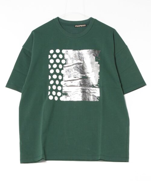 「FRAPBOIS」 半袖Tシャツ 1 グリーン レディース_画像2
