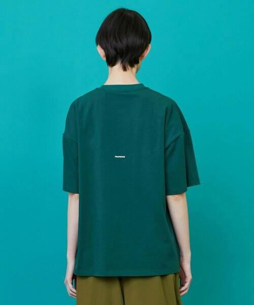 「FRAPBOIS」 半袖Tシャツ 1 グリーン レディース_画像4