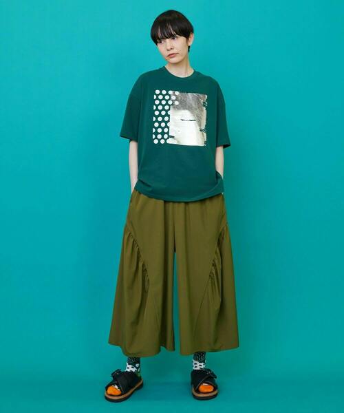 「FRAPBOIS」 半袖Tシャツ 1 グリーン レディース_画像8