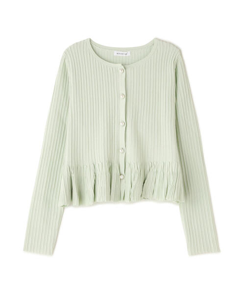 NATURAL BEAUTY BASIC - natural beauty basic グリーン　ハンドニットカーディガン NATURAL BEAUTY BASIC（ナチュラルビューティーベーシック） ニット
