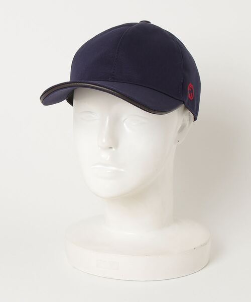 GUCCI（グッチ） キャップ M ネイビー レディース : ZOZOTOWN Yahoo!店