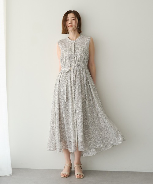 YECCA VECCA（イェッカヴェッカ） ワンピース 夏 シアードット柄