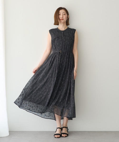 YECCA VECCA（イェッカヴェッカ） ワンピース 夏 シアードット柄