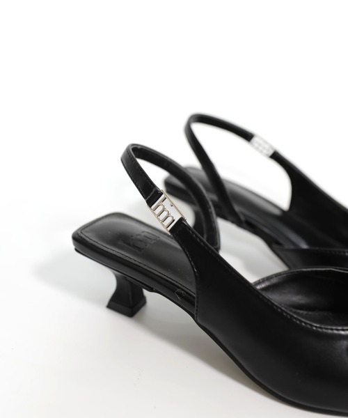 「hiamu」 ヒールサンダル 23.5cm ブラック レディース_画像5