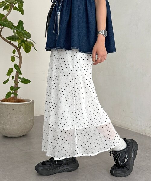 スカート AVENCHUMU Melting lace tiered skirt AVENCHUMU スカート Melting lace tiered skirt : ZOZOTOWN Yahoo!店