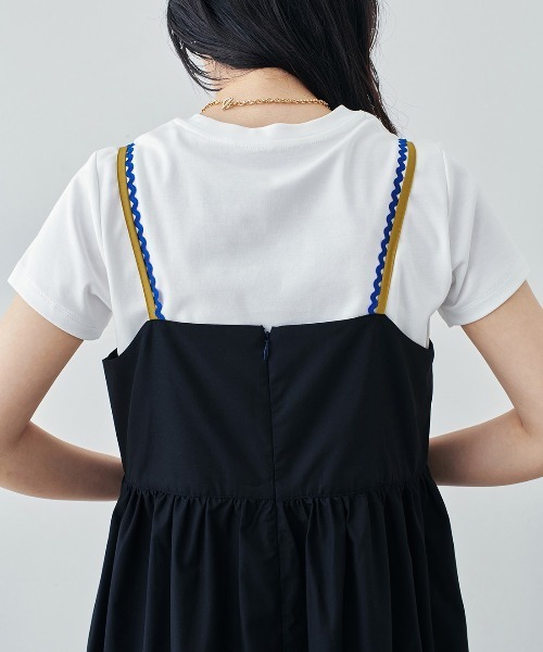 「MEDE19F」 キャミソールワンピース L ダークネイビー レディース_画像9