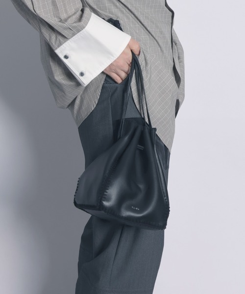 YArKA ショルダーバッグ 「YArKA/ヤーカ」real leather × knit
