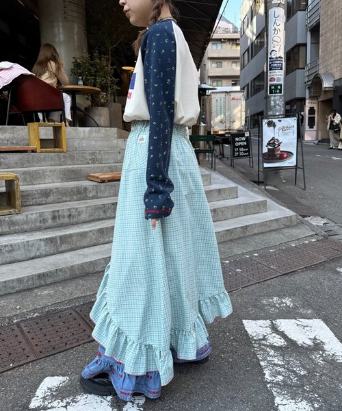 「HELLO.SANFRANCISCO」 ミニスカート ONE SIZE ブルー レディース_画像4