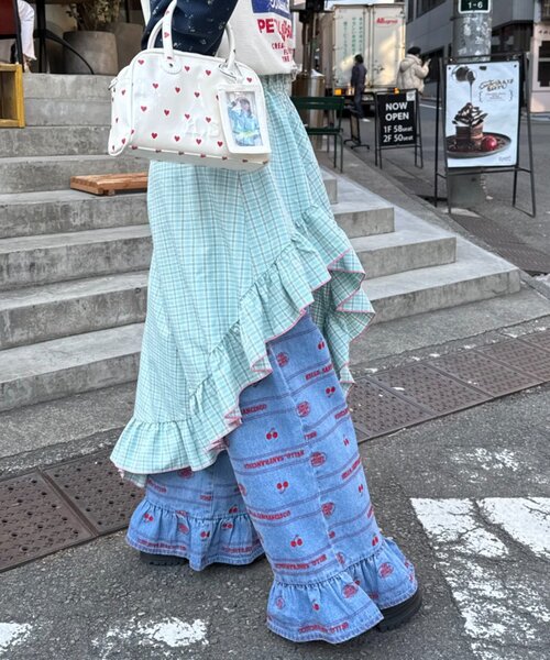 「HELLO.SANFRANCISCO」 ミニスカート ONE SIZE ブルー レディース_画像5