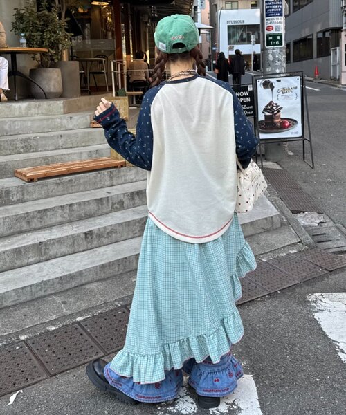 「HELLO.SANFRANCISCO」 ミニスカート ONE SIZE ブルー レディース_画像9