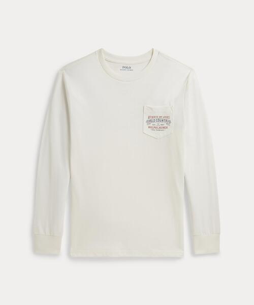 ラルフローレン tシャツ コットン ジャージー ロングスリーブ Tシャツ キッズ 子供服 男の子