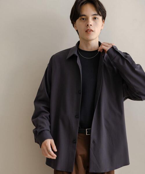 「SENSE OF PLACE by URBAN RESEARCH」 長袖シャツ MEDIUM ブラウン メンズ_画像2