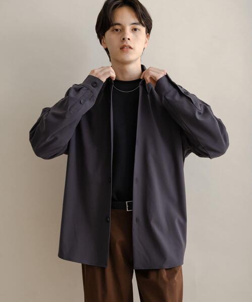 「SENSE OF PLACE by URBAN RESEARCH」 長袖シャツ MEDIUM ブラウン メンズ_画像3