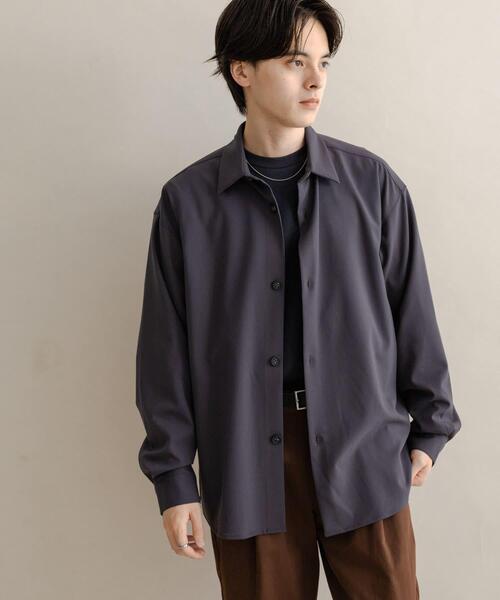 「SENSE OF PLACE by URBAN RESEARCH」 長袖シャツ MEDIUM ブラウン メンズ_画像4