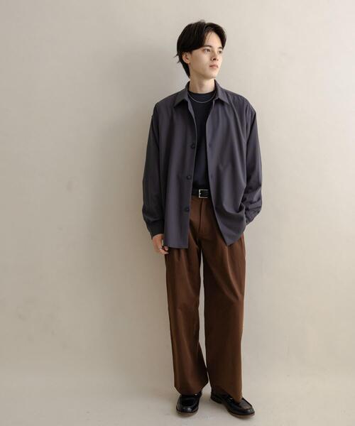 「SENSE OF PLACE by URBAN RESEARCH」 長袖シャツ MEDIUM ブラウン メンズ_画像6