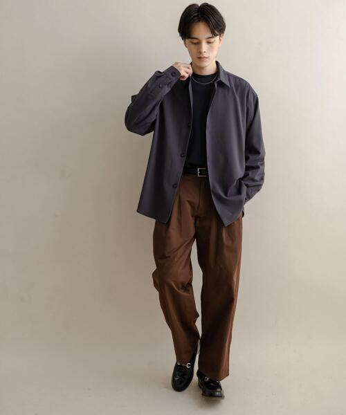 「SENSE OF PLACE by URBAN RESEARCH」 長袖シャツ MEDIUM ブラウン メンズ_画像7