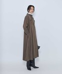 シャツワンピース キュプラナイロンピーチシャツ...の詳細画像4