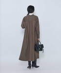シャツワンピース キュプラナイロンピーチシャツ...の詳細画像5