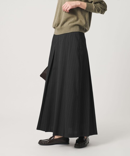 BEAUTY＆YOUTH UNITED ARROWS ロング スカート ソリッド＆ストライプ