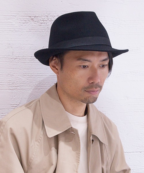 新品 RUBEN フェルトウール 中折ハット BIG SIZE ブラック 楽天市場】【本日クーポンで5%OFF】RUBEN ルーベン たためる