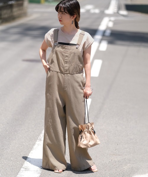 サロペット オーバーオール カツラギサロペットワイドパンツ Web限定